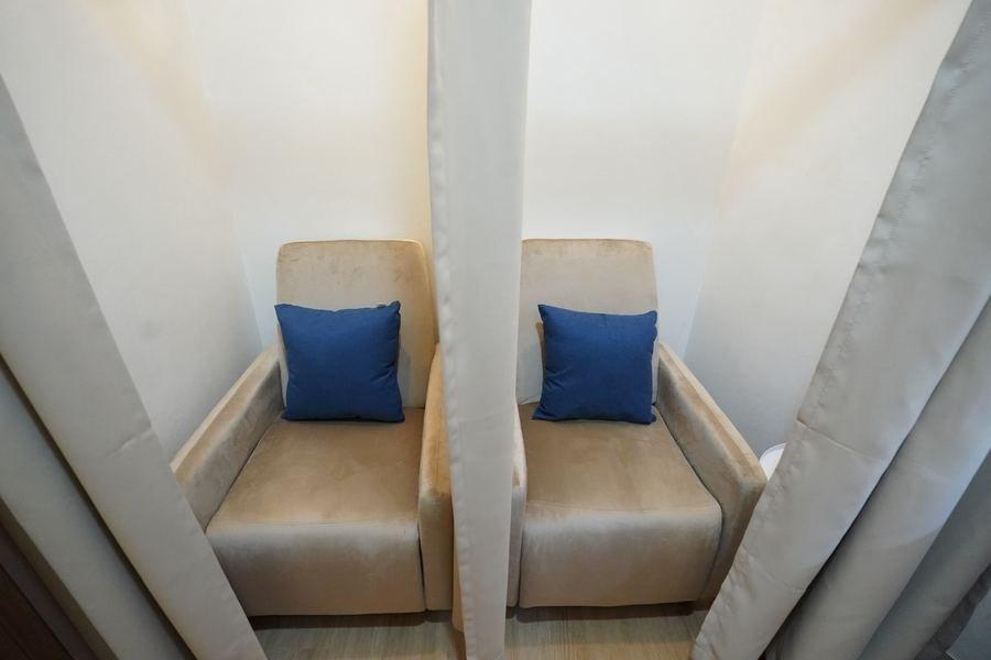 The recovery lounge at the Kindred clinic